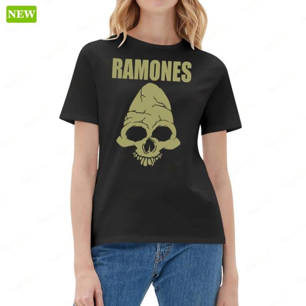 Cm Punk Ramones Skull T-Shirt