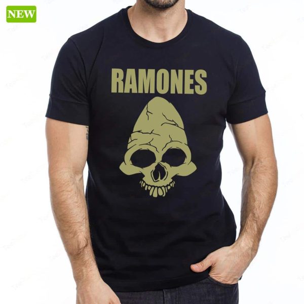 Cm Punk Ramones Skull T-Shirt