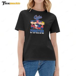 Cubs Snoopy Friends Forever Not Just When We Win Shirt 2