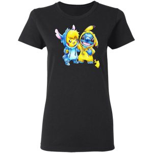 Cute Stitch Pokemon T Shirts 2