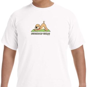 Downward Human Heavyweight Pigment Dye Yoga Tee Shirt