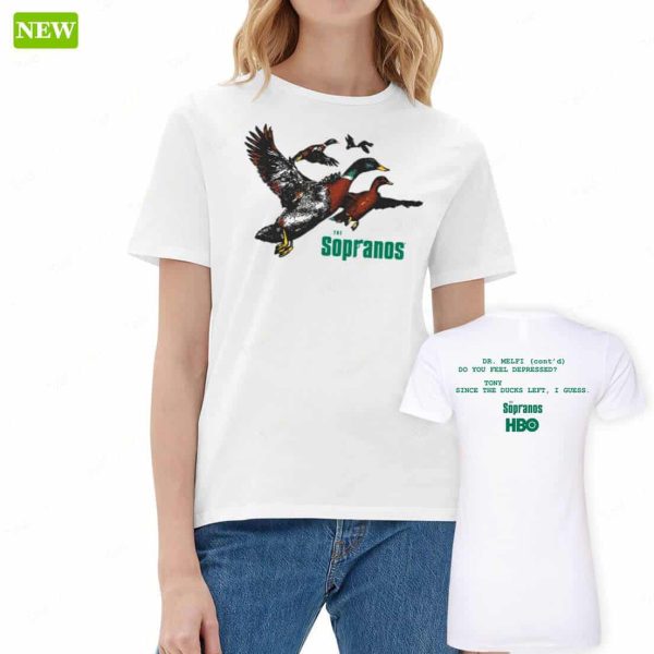 (Front+Back)Ducks The Sopranos Ladies Boyfriend Shirt