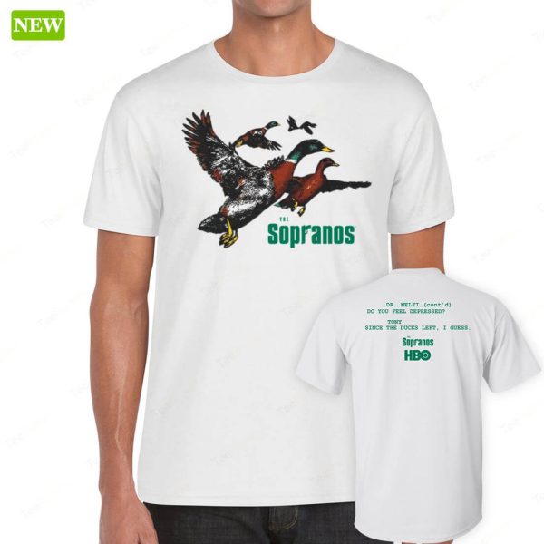 (Front+Back)Ducks The Sopranos Ladies Boyfriend Shirt