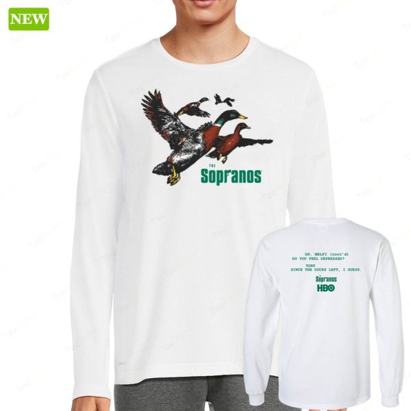 (Front+Back)Ducks The Sopranos Ladies Boyfriend Shirt