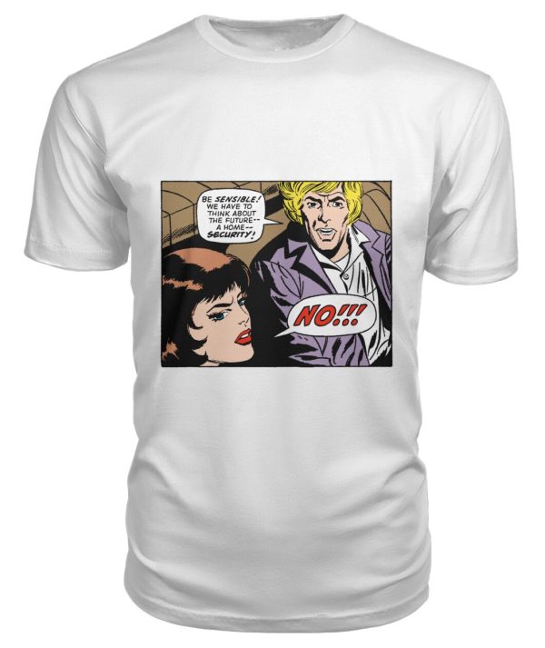 Funny vintage comic pop-art “be sensible” shirt