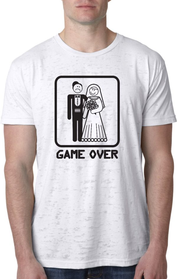 Game Over Burnout T-shirt Black Print