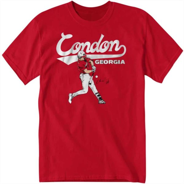 Georgia Baseball Charlie Condon Slugger Swing Shirt