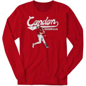 Georgia Baseball Charlie Condon Slugger Swing Shirt 2