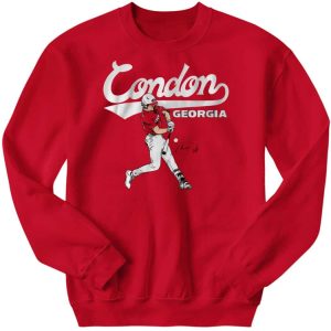 Georgia Baseball Charlie Condon Slugger Swing Shirt 3