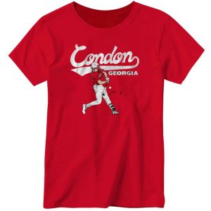 Georgia Baseball Charlie Condon Slugger Swing Shirt 4