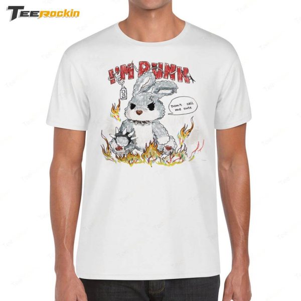 I’m Punk Rabbit Graphic Ruched Shirt