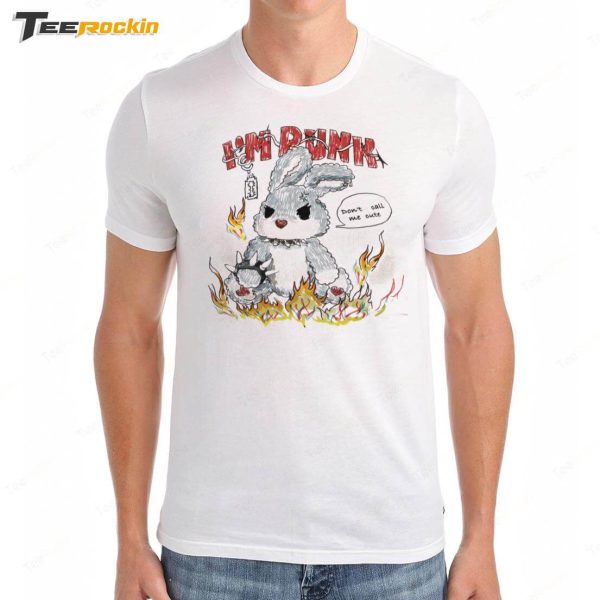 I’m Punk Rabbit Graphic Ruched Shirt