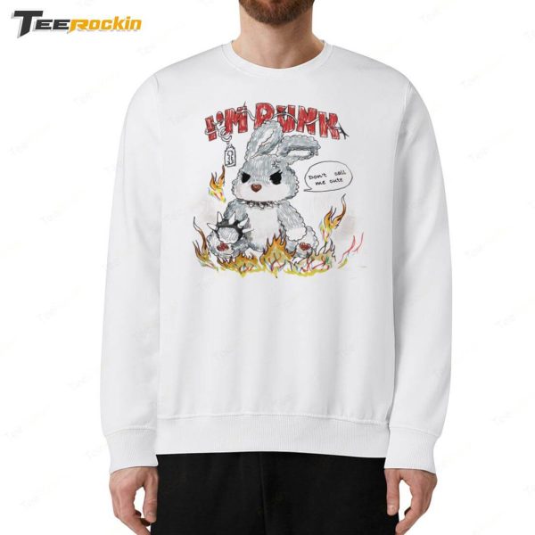 I’m Punk Rabbit Graphic Ruched Shirt