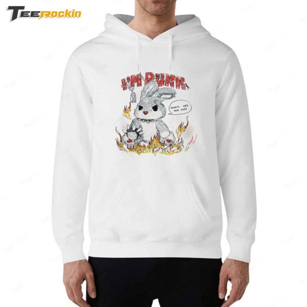 I’m Punk Rabbit Graphic Ruched Shirt