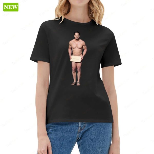 John Cena Nude As For Oscars 2024 Ladies Boyfriend Shirt