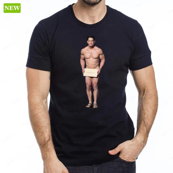 John Cena Nude As For Oscars 2024 Ladies Boyfriend Shirt