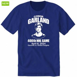 Jt Miller Garland With 400th Nhl Game April 8 2024 Canucks vs Golden Knights Shirt 2