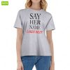 Marjorie Taylor Greene Say Her Name Laken Riley Ladies Boyfriend Shirt