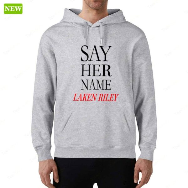 Marjorie Taylor Greene Say Her Name Laken Riley Ladies Boyfriend Shirt