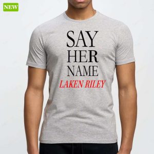 Marjorie Taylor Greene Say Her Name Laken Riley Ladies Boyfriend Shirt 6