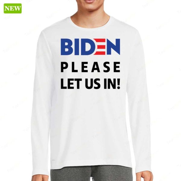 Migrant Wears Biden Please Let Us In Hoodie