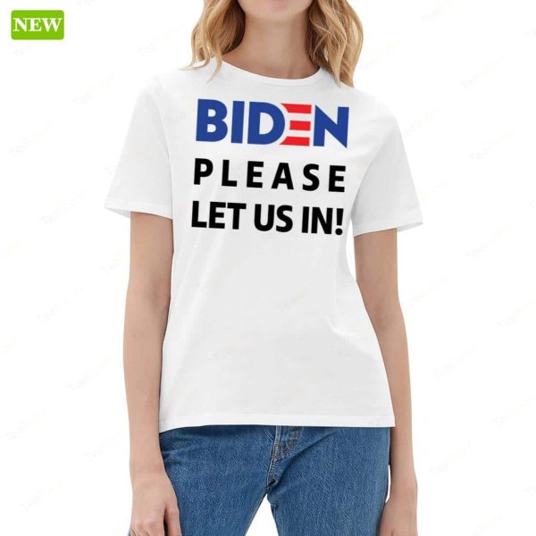 Migrant Wears Biden Please Let Us In Hoodie