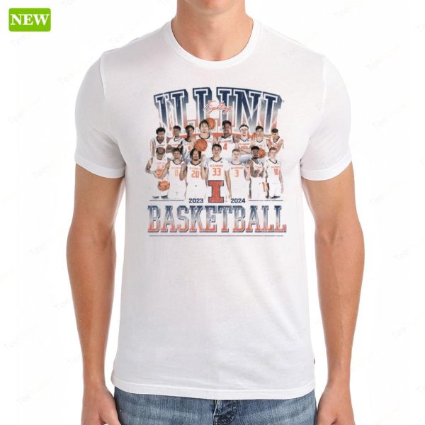 Official Illinois Men’s Basketball 23-24 Team Premium SS Shirt