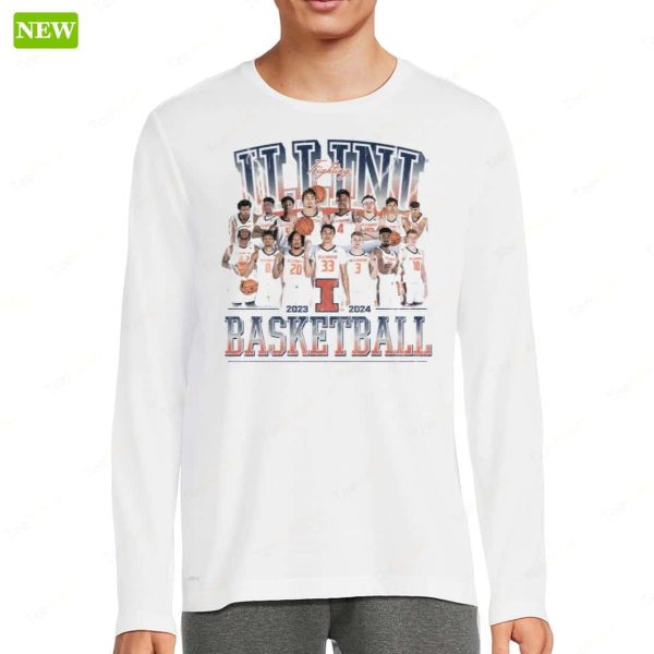 Official Illinois Men’s Basketball 23-24 Team Premium SS Shirt