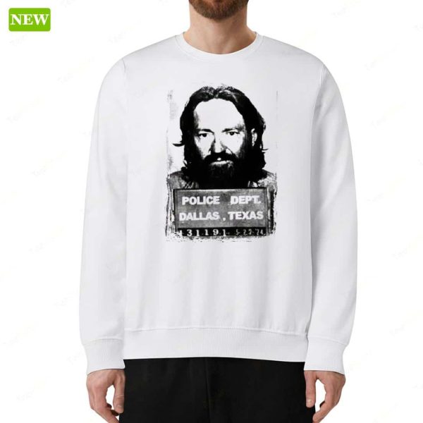 Official Willie Nelson Mugshot Hoodie