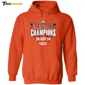 Oklahoma State Cowboys 2024 Big 12 Baseball Conference Tournament Champions Hoodie 1