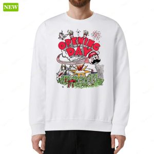 Opening Day Madness Cincinnati Baseball Chaos Tee Shirt 3