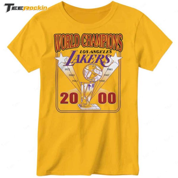 Pedro Pascal World Champions Los Angeles Lakers 2000 Shirt