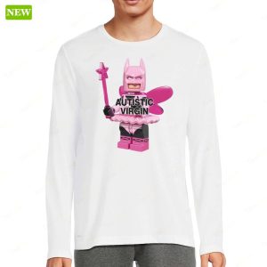 Pink Batman Autistic Virgin Ladies Boyfriend Shirt 4