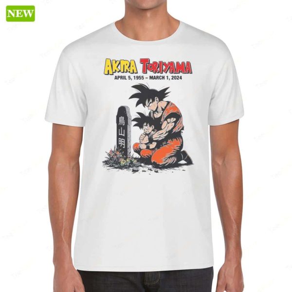 RIP Akira Toriyama Dragon Ball Z 1955 2024 Shirt