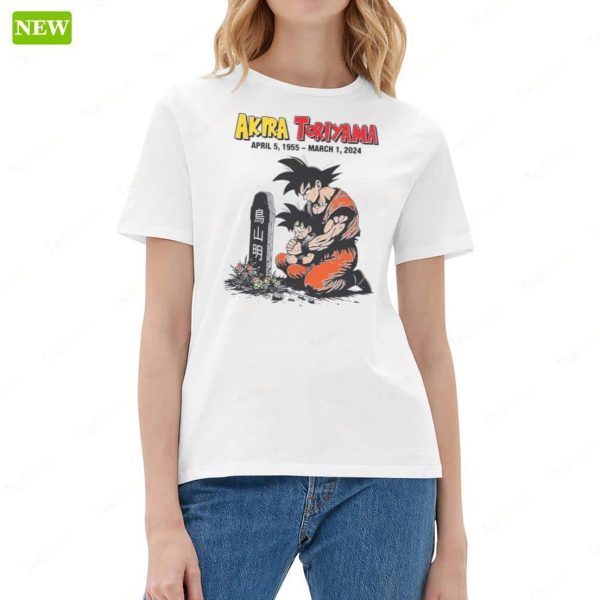 RIP Akira Toriyama Dragon Ball Z 1955 2024 Shirt