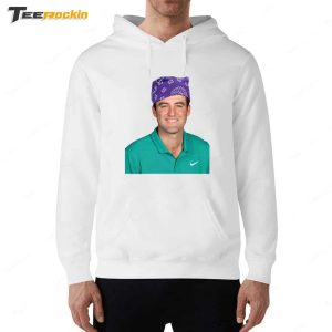 Scottie Scheffler High Fiving Fans Wearing Prison Mike Mugshot Shirt 2