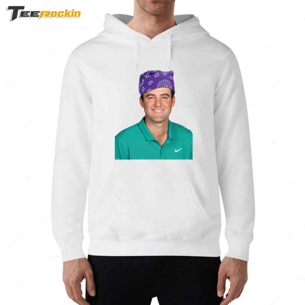 Scottie Scheffler High Fiving Fans Wearing Prison Mike Mugshot Shirt