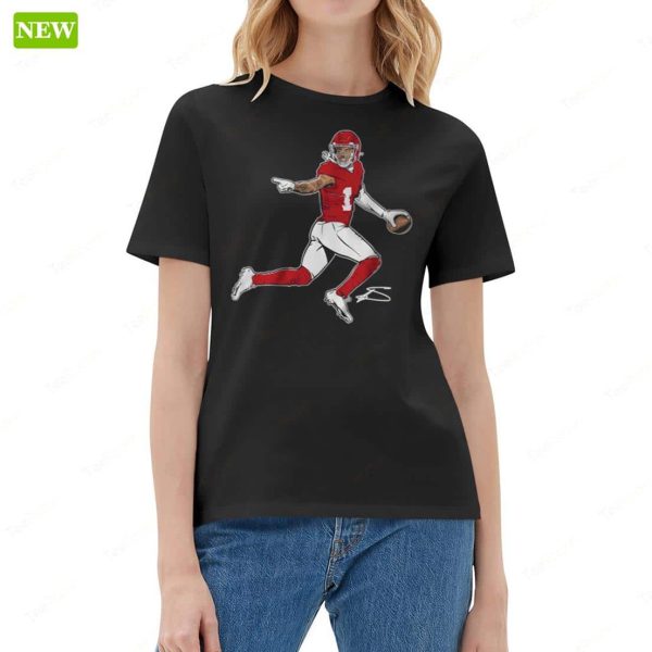 Stefon Diggs Houston Superstar Pose Shirt