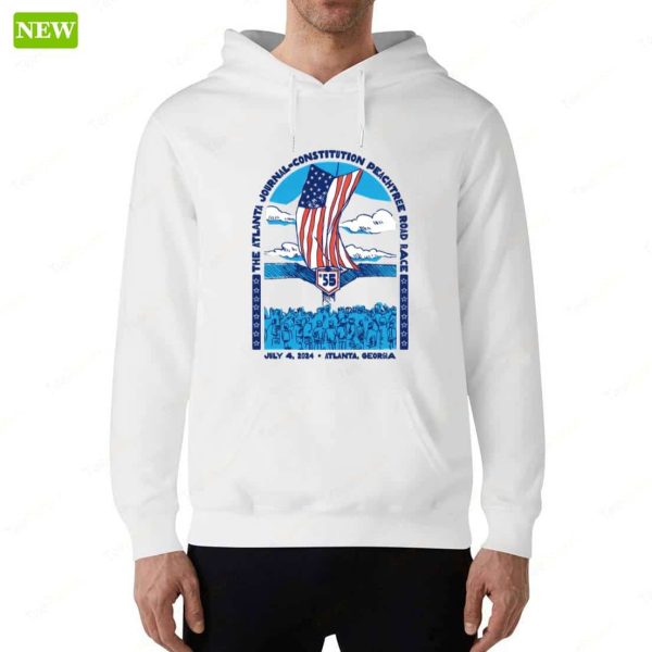 The Atlanta #55 July 4th 2024 AJC Peachtree Road Race Hoodie