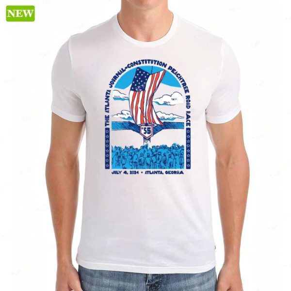 The Atlanta #55 July 4th 2024 AJC Peachtree Road Race Premium SS Shirt