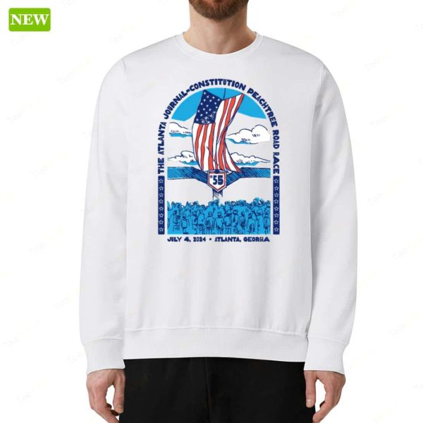 The Atlanta #55 July 4th 2024 AJC Peachtree Road Race Sweatshirt