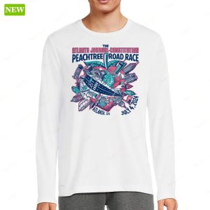 The Atlanta Journal Constitution 2024 AJC Peachtree Road Race Ladies Boyfriend Shirt 4