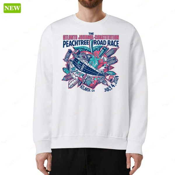 The Atlanta Journal Constitution 2024 AJC Peachtree Road Race Long Sleeve Shirt