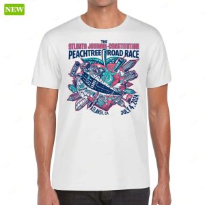 The Atlanta Journal Constitution 2024 AJC Peachtree Road Race Premium SS Shirt 1 The Atlanta Journal Constitution 2024 AJC Peachtree Road Race Premium SS Shirt 2