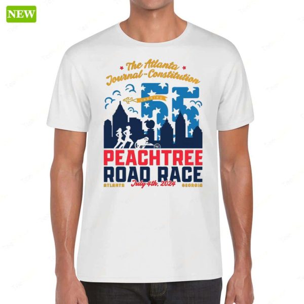 The Atlanta Journal Constitution Peachtree Road Race 2024 Long Sleeve Shirt