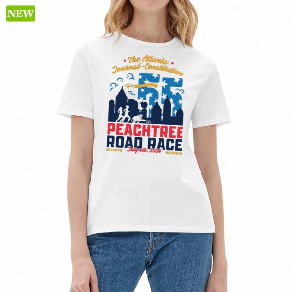 The Atlanta Journal Constitution Peachtree Road Race 2024 Long Sleeve Shirt