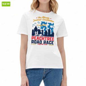 The Atlanta Journal Constitution Peachtree Road Race 2024 Shirt 5