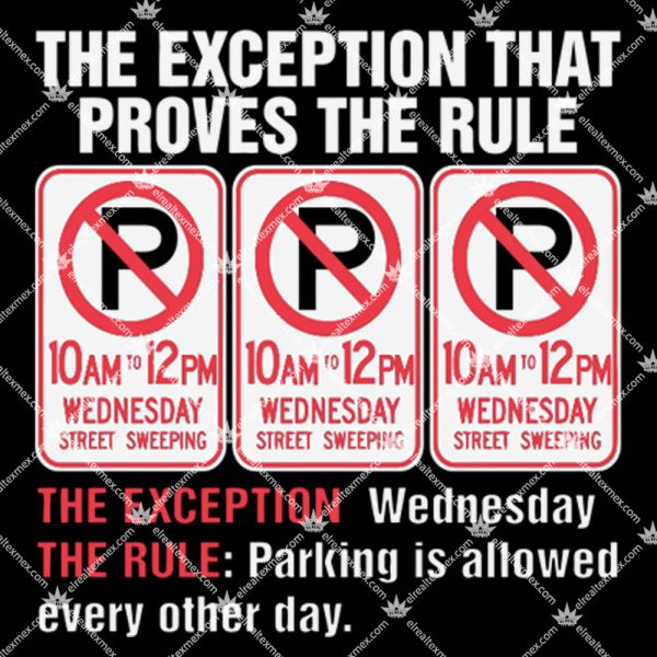 The Exception That Proves The Rule Shirt