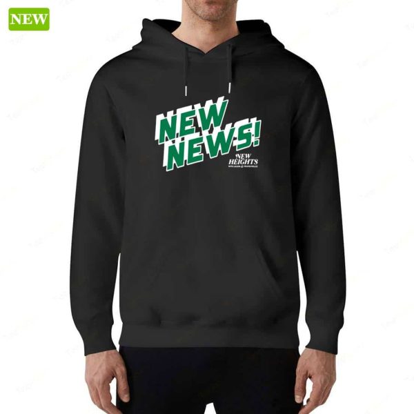 Travis Kelce Wearing New Heights New News Hoodie