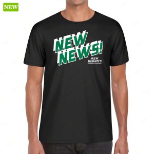 Travis Kelce Wearing New Heights New News Long Sleeve Shirt 1 Travis Kelce Wearing New Heights New News Long Sleeve Shirt 2